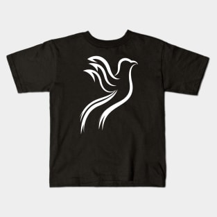 white bird Kids T-Shirt